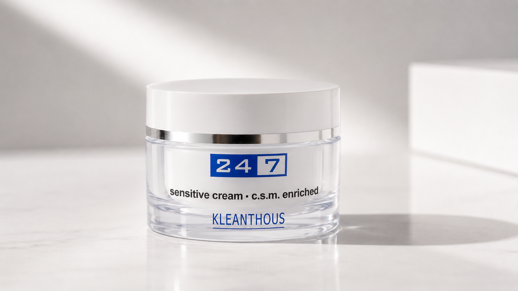 Sensitive Cream Kleanthous – kem dưỡng C.S.M. hỗ trợ làm dịu, cấp ẩm và chăm sóc làn da nhạy cảm sau liệu trình.