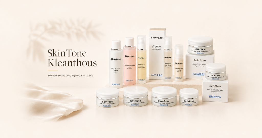 SkinTone Kleanthous – Bộ chăm sóc da công nghệ C.S.M. từ Đức